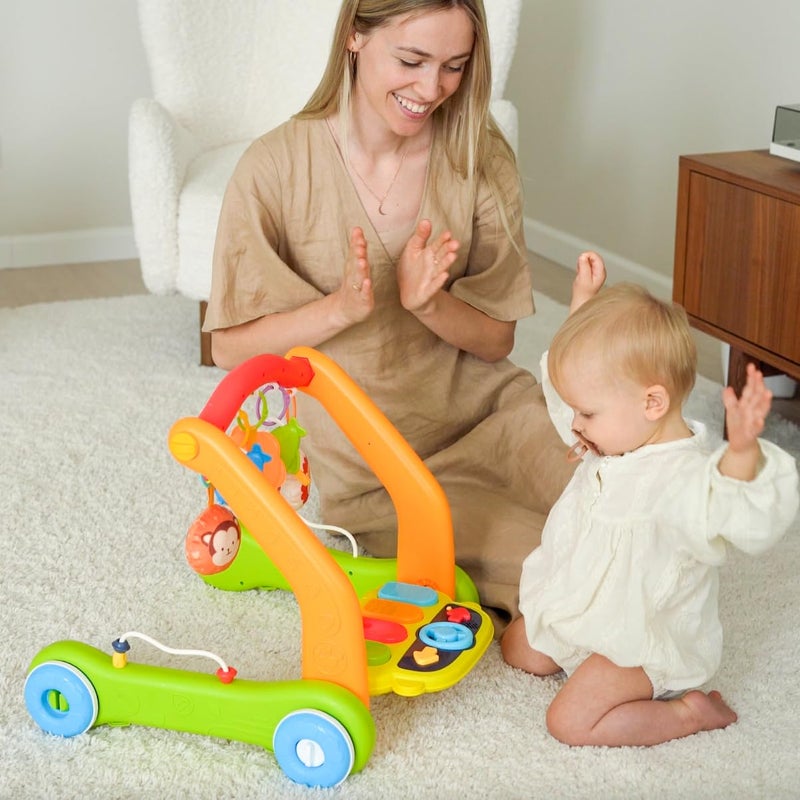 Move2Play موف2بلاي، سجادة لعب للأطفال 4 في 1 ومركز نشاط | مشاية | هدية للأطفال لوقت البطن | هدية عيد ميلاد للأولاد والبنات من 3، 4، 5، 6، 7، 8، 9، 10، 12+ شهرًا (أصفر) - Image 5
