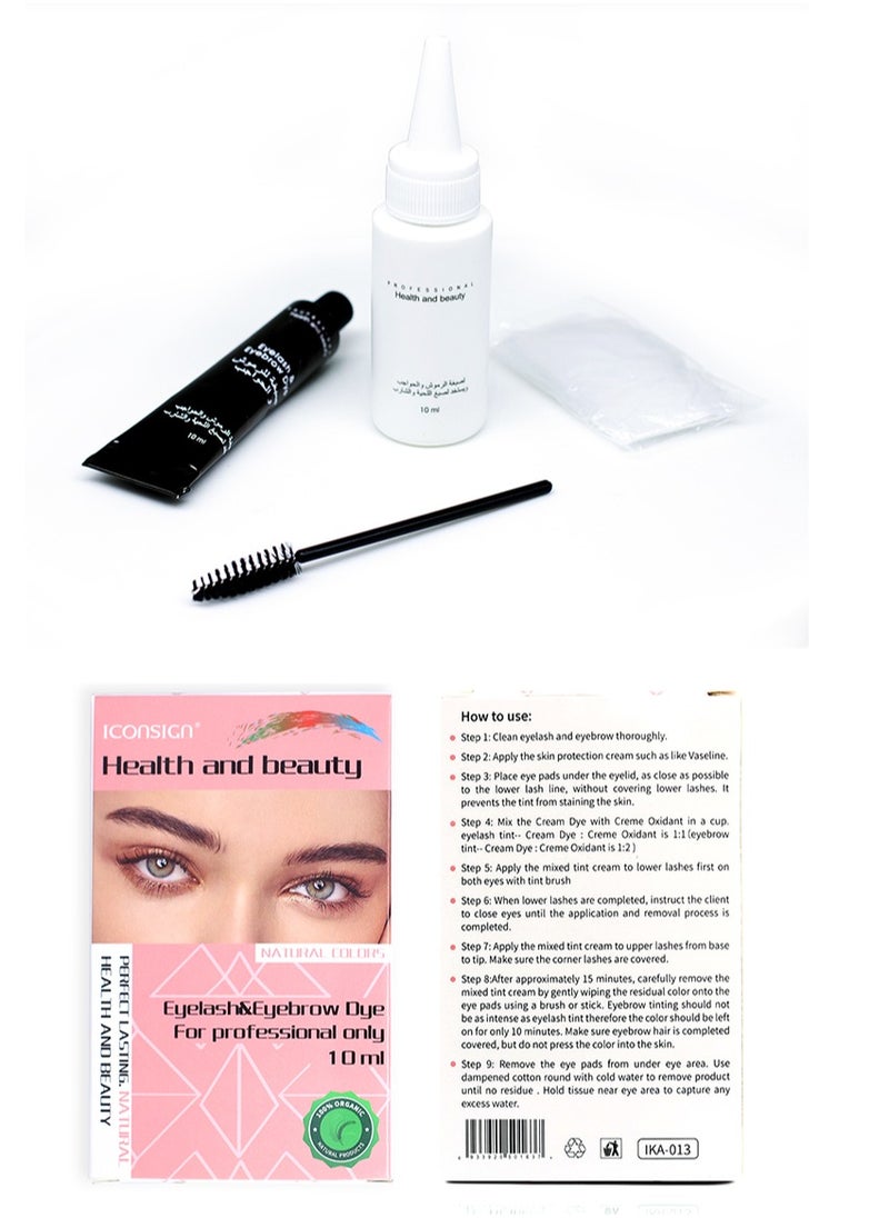 ICONSIGN - Long Lasting Eyelash And Eyebrow Color Dye and Tint Kit Available in 3 Colors - Image 1