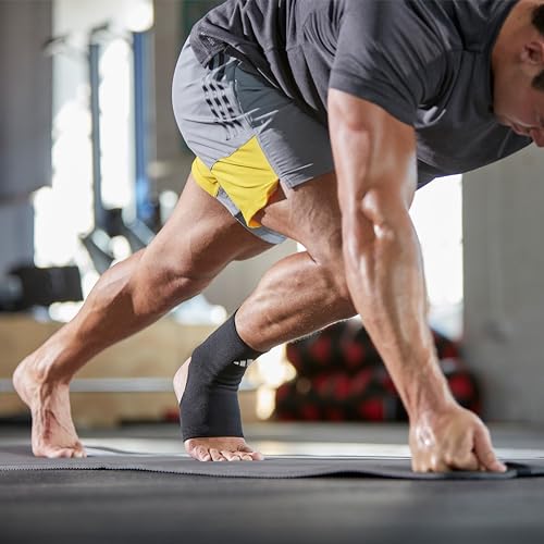 adidas Support Ankle Sleeve, Ergonomic Ankle Compression Sleeve - Image 3