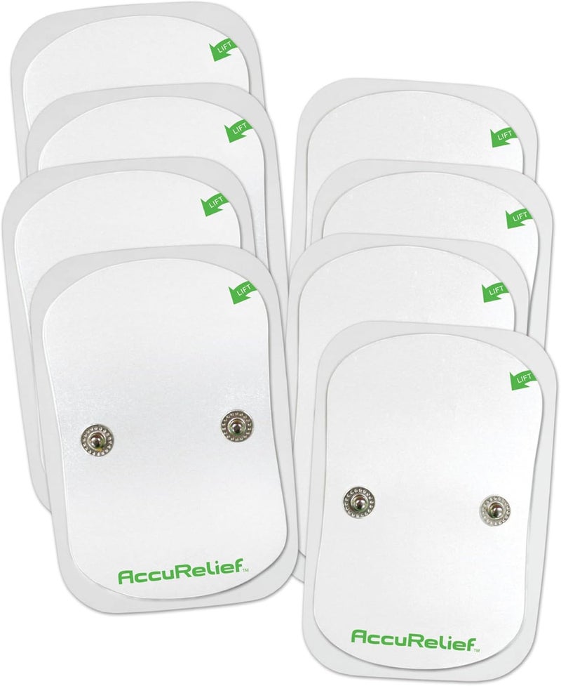 AccuRelief Wireless TENS Electrotherapy Pain Relief System Supply Kit (Packaging May Vary), Works with AccuRelief Wireless Remote Control TENS Device (ACRL-9000), 2 Pair (Pack of 1)