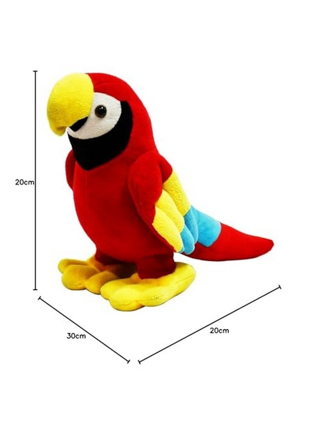Mirada Cute Red Parrot Soft Toy for Girls/Kids | Stuffed Plush Animal | - 21cm - Image 4