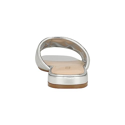 Guess Women's GELINA Heeled Sandal, Silver 040, 5 - Image 3