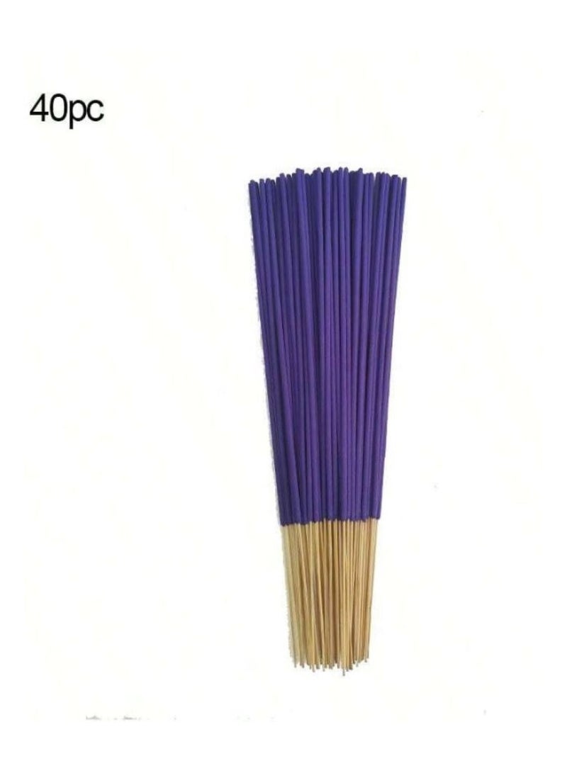 A set of lavender incense sticks consisting of 40 pieces, incense sticks to freshen the air and expel annoying odors. - Image 5