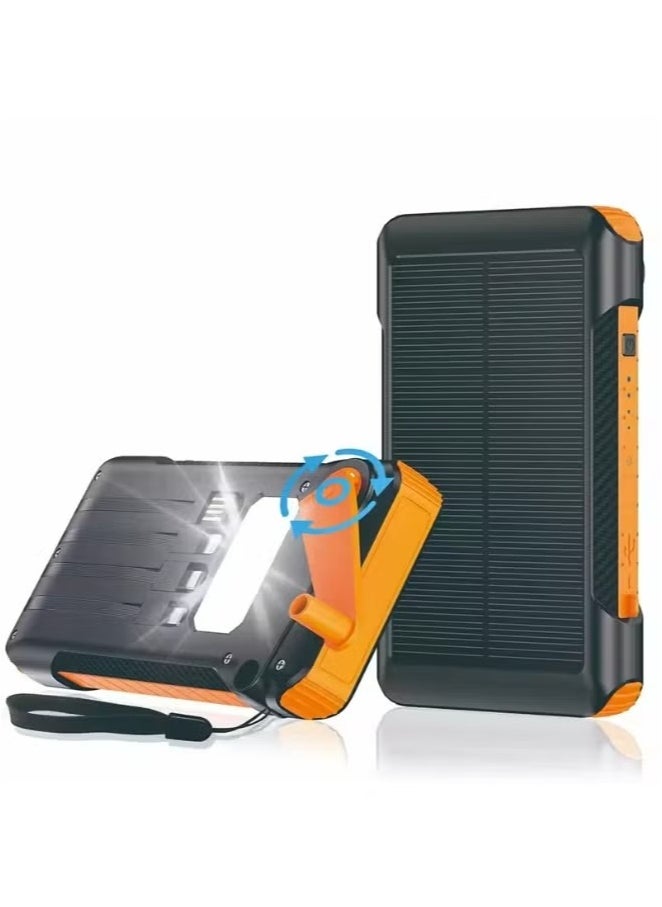 Generic S026 Rugged Solar Power Bank – 20000mAh High-Capacity Outdoor Charger with LED Flashlight, Solar Charging Panel, and Durable Weatherproof Design for Camping, Travel, and Emergency Use  - Image 1