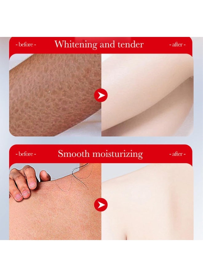 SADOER Kojic Acid Whiten Tender Body Lotion, Moisturising Brightening Body Cream for Radiant Skin, Quick-Absorbing, Lightening, Smooth and Relax Feel Soft Whitening, 250g - Image 4