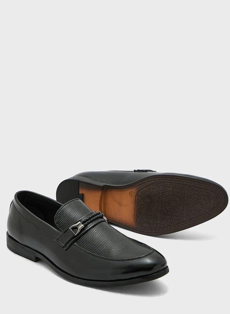 Robert Wood Textured Formal Slip Ons