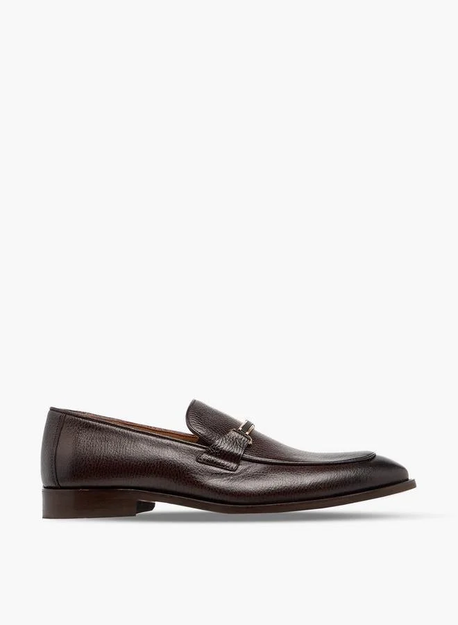 دوتشيني Men Metal Accent Leather Loafers
