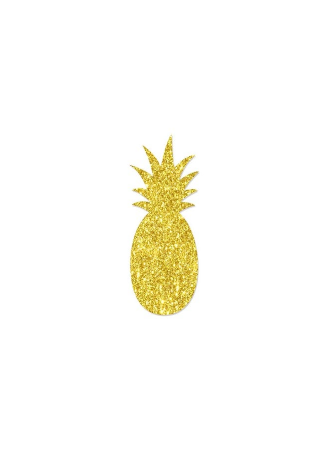 Yotawebery Gold Glitter Pineapple Table Confetti - Tropical Hawaiian Party Decorations (220Pcs, 30g, Cardstock) - Image 5
