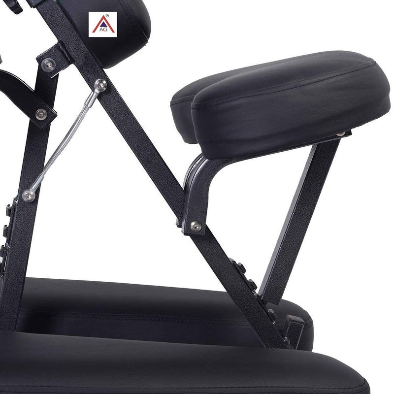 ACi Portable Hjiama Chair Folding Massage Spa Tattoo Chair Adjustable Face Cradle Chair Table de Massage Chair Beauty Salon Furniture Chair - Image 4