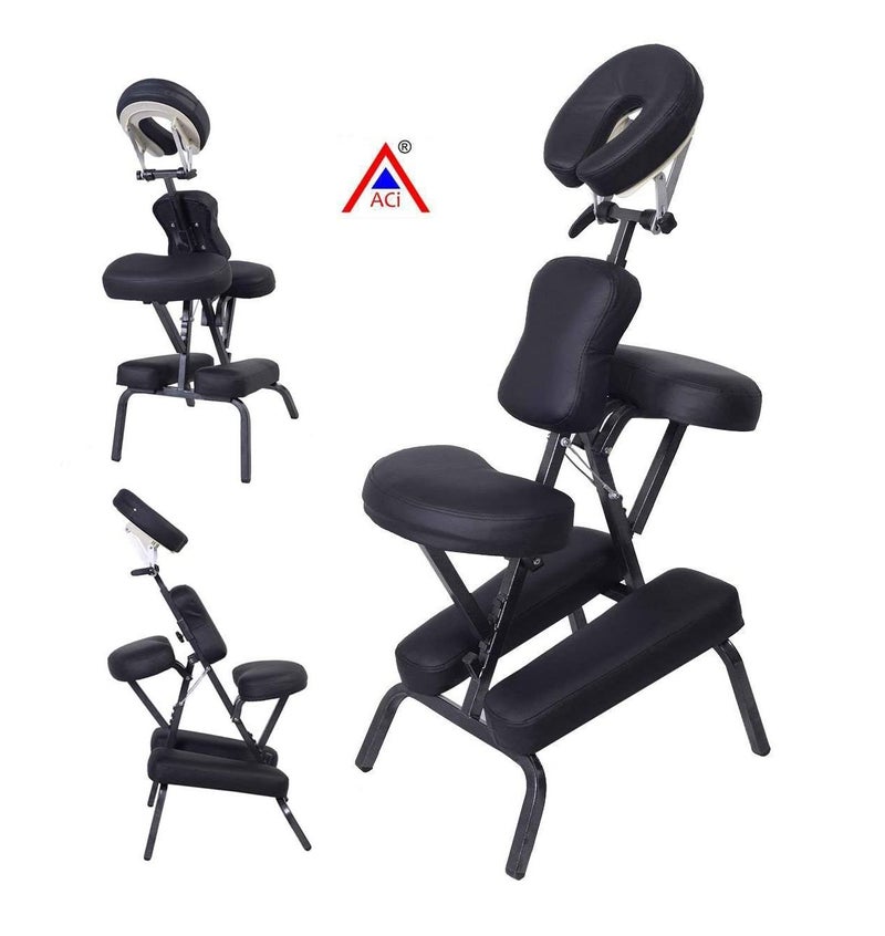 ACi Portable Hjiama Chair Folding Massage Spa Tattoo Chair Adjustable Face Cradle Chair Table de Massage Chair Beauty Salon Furniture Chair - Image 2