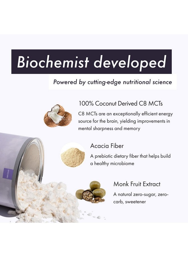 Synchro Synchro - Ketobasis MCT Oil Powder, Coconut-Derived Brain and Body Energy Drink, Brain Supplement with Caprylic Acid, Alternative to Caffeine  - Image 5
