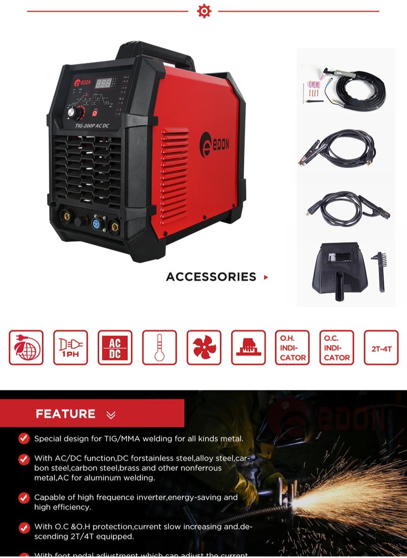 ايدون ماكينة لحام TIG-200  - Image 1