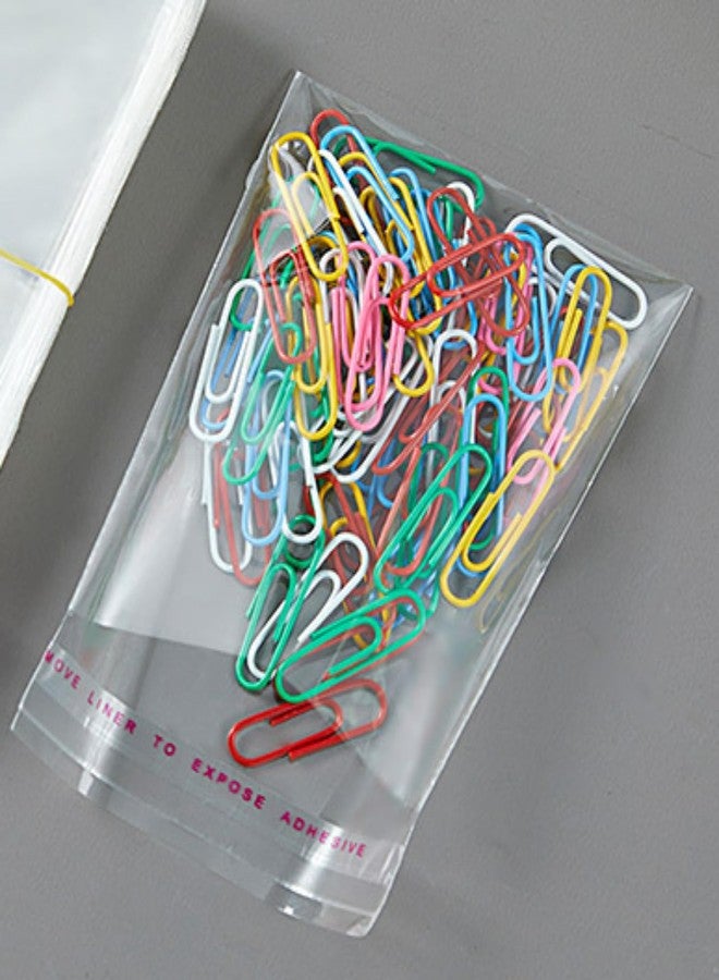 Doutop 1000pcs 4x5 Clear Resealable Cello Bags Self Sealing Cellophane Bags 1mil OPP Small Plastic Bags for Jewelry Earrings Candies Bakery Candle Soap Cookie 8 Sizes to Choose from - Image 5