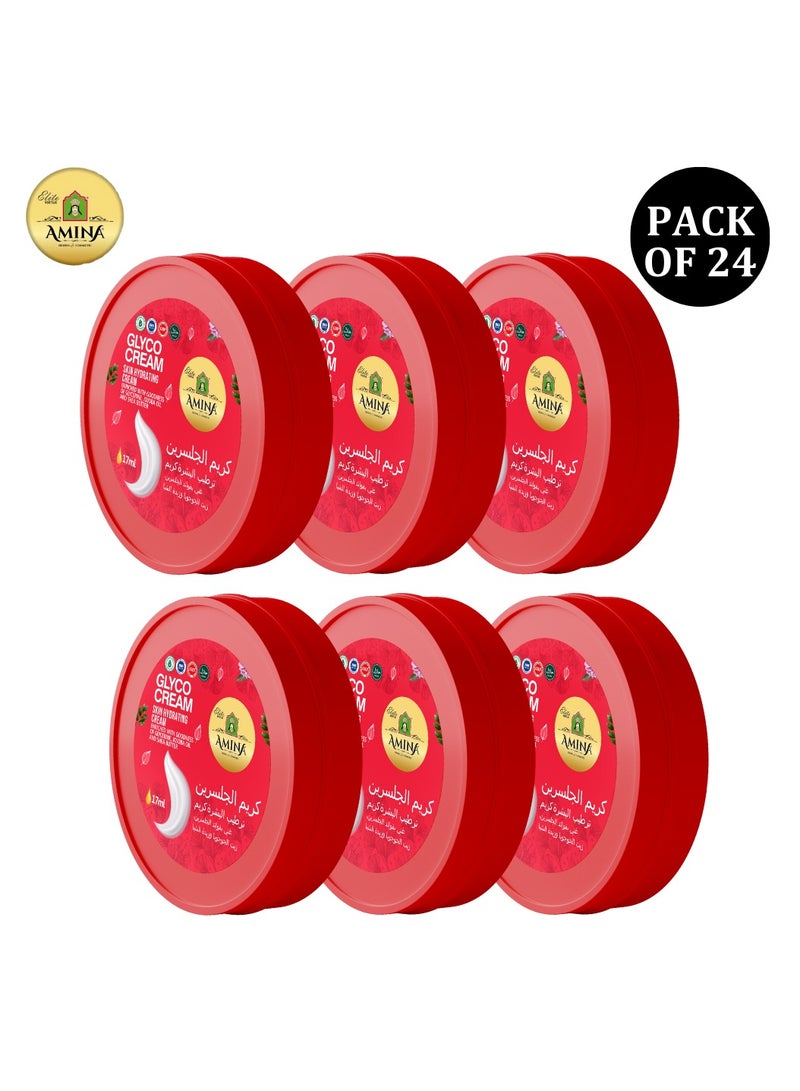 Amina Glyco Moisturizing Cream with a lightweight, nourishing formula, Beauty cream, Skin Whiting for soft smooth skin, 17 ml (Pack of 24) - Image 1