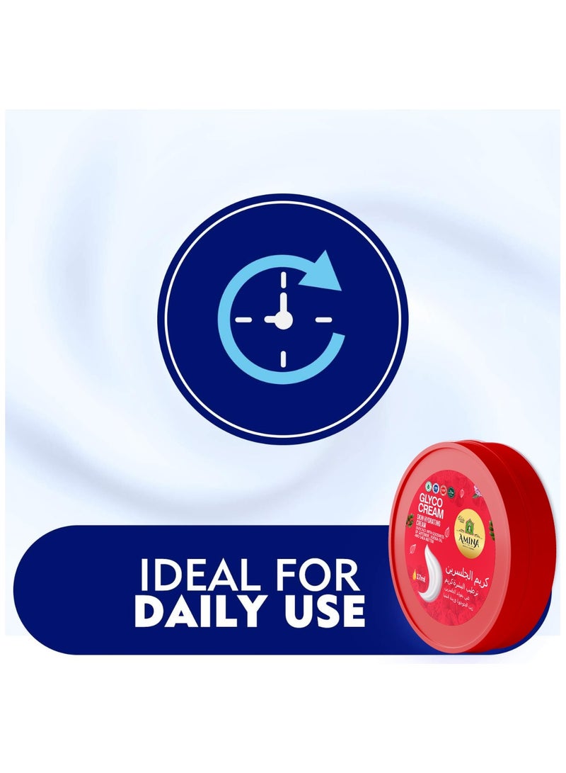 Amina Glyco Moisturizing Cream with a lightweight, nourishing formula, Beauty cream, Skin Whiting for soft smooth skin, 17 ml (Pack of 24) - Image 2