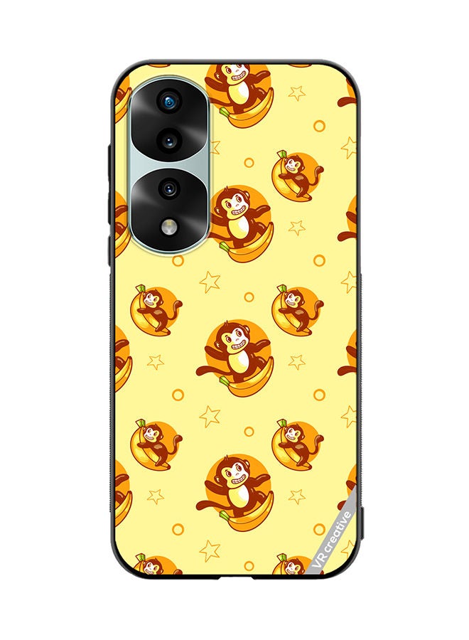 VR CREATIVE Protective Case Cover For Honor 70 Pro plus Banana Monkey Design Multicolour - Image 1