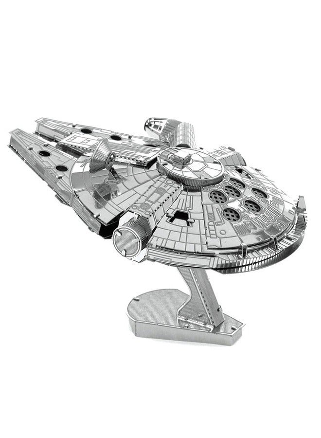 3D Miniature Star Wars Puzzle DIY Assembly Model Kit Authentic Fighter Jets from the Universe Millennium Falcon High-Detailed, No Glue Needed, Collectible for Fans & Builders - Image 2