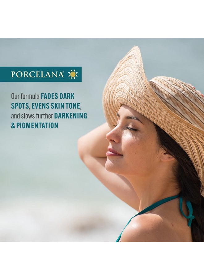 Porcelana Daytime Hydration Cream For Face & Body [Updated Formula] Fades Dark Spots & Evens Skin Tone For Sun & Age Spots Acne Scarring Melasma & Discoloration Antioxidant Moisturizer (3 Oz)  - Image 2