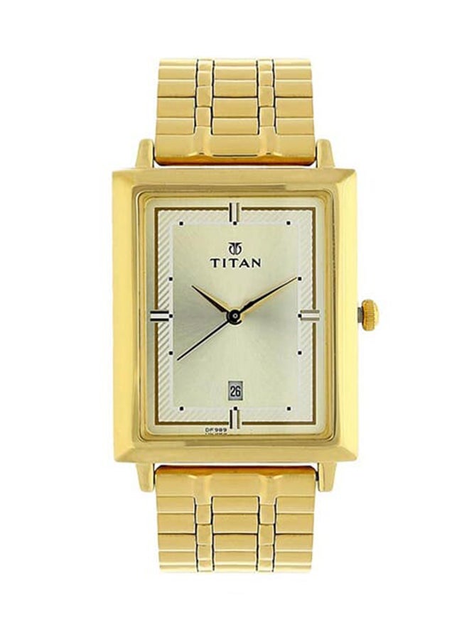 TITAN Champagne Dial Analog Watch For Men 1715Ym02 - Image 1
