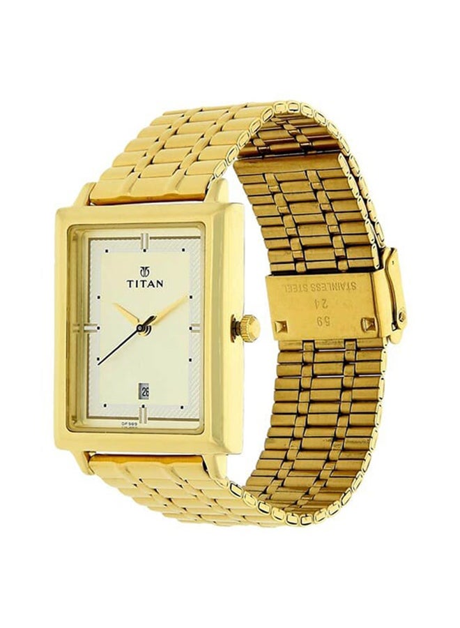 TITAN Champagne Dial Analog Watch For Men 1715Ym02 - Image 2