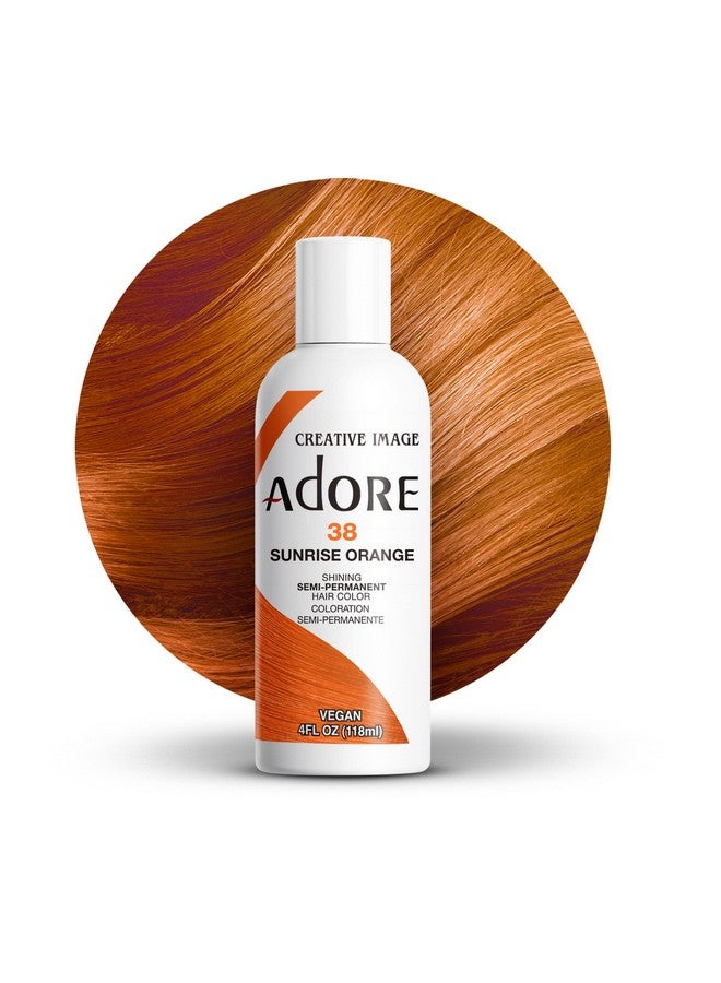 Adore Semi Permanent Hair Color Vegan And Crueltyfree Hair Dye 4 Fl Oz 038 Sunsine Orange (Pack Of 1) - Image 1