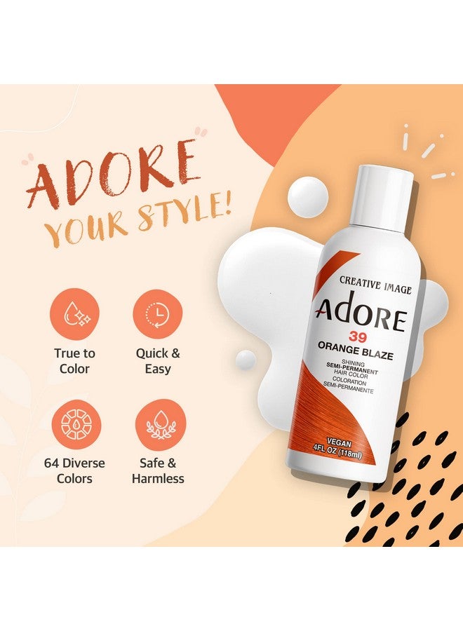 Adore Semi Permanent Hair Color Vegan And Crueltyfree Hair Dye 4 Fl Oz 038 Sunsine Orange (Pack Of 1) - Image 5