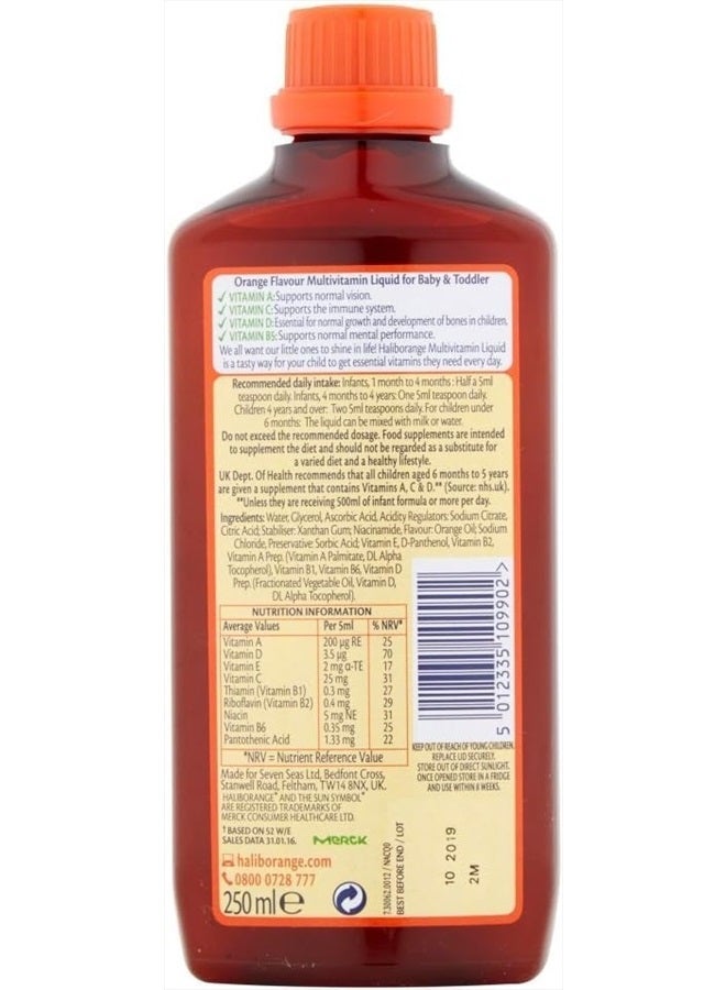 Haliborange (2 Pack) - Haliborange - Baby and Toddler Liquid | 250ml | 2 Pack Bundle - Image 2