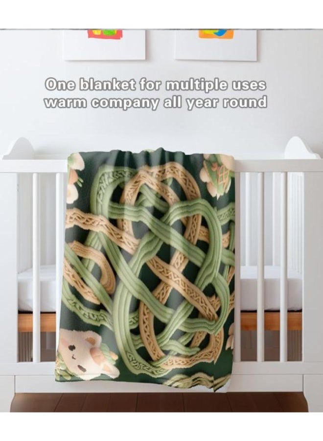 general Baby and children's cartoon flannel thin blanket (warm and comfortable, suitable for sleep, game use) 70cm*100cm - Image 4