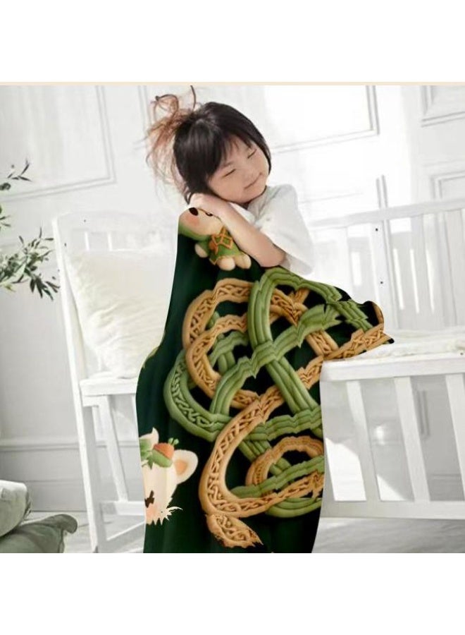 general Baby and children's cartoon flannel thin blanket (warm and comfortable, suitable for sleep, game use) 70cm*100cm - Image 1