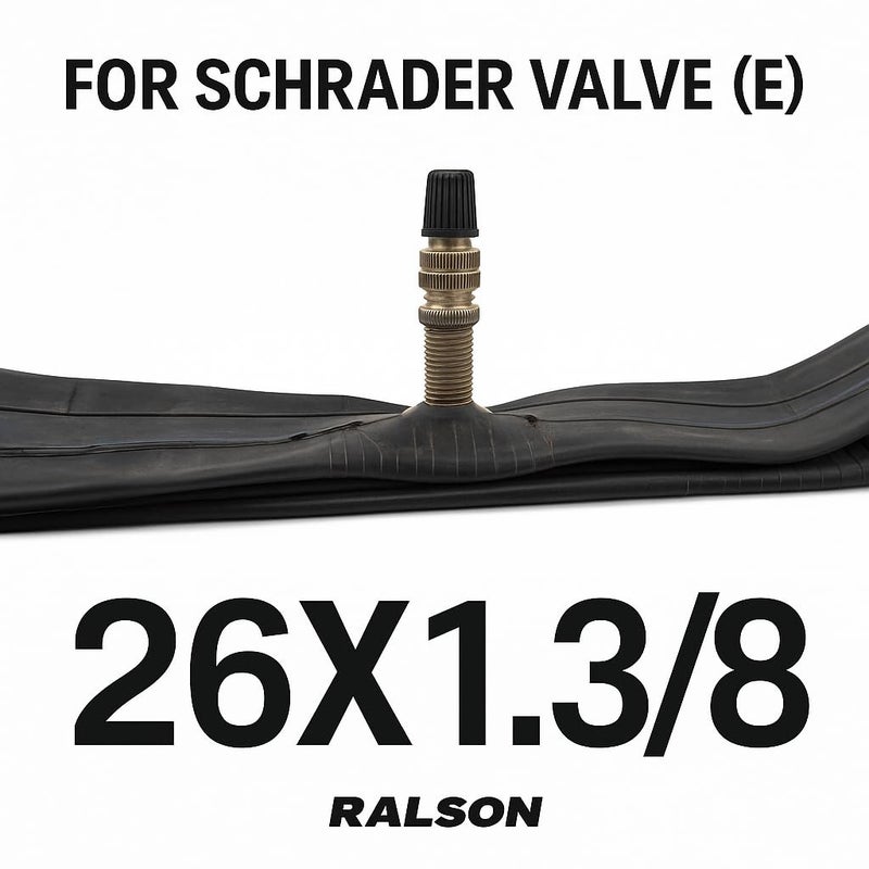 RALSON 26 Inch Bicycle Inner Tube (26x1 3/8, 32/44-584/590) | 35mm DV Valve | Butyl Rubber Tube for Road Bike, City Bike, Cruiser, Hybrid, Folding, Kids & Junior Cycles - Image 4