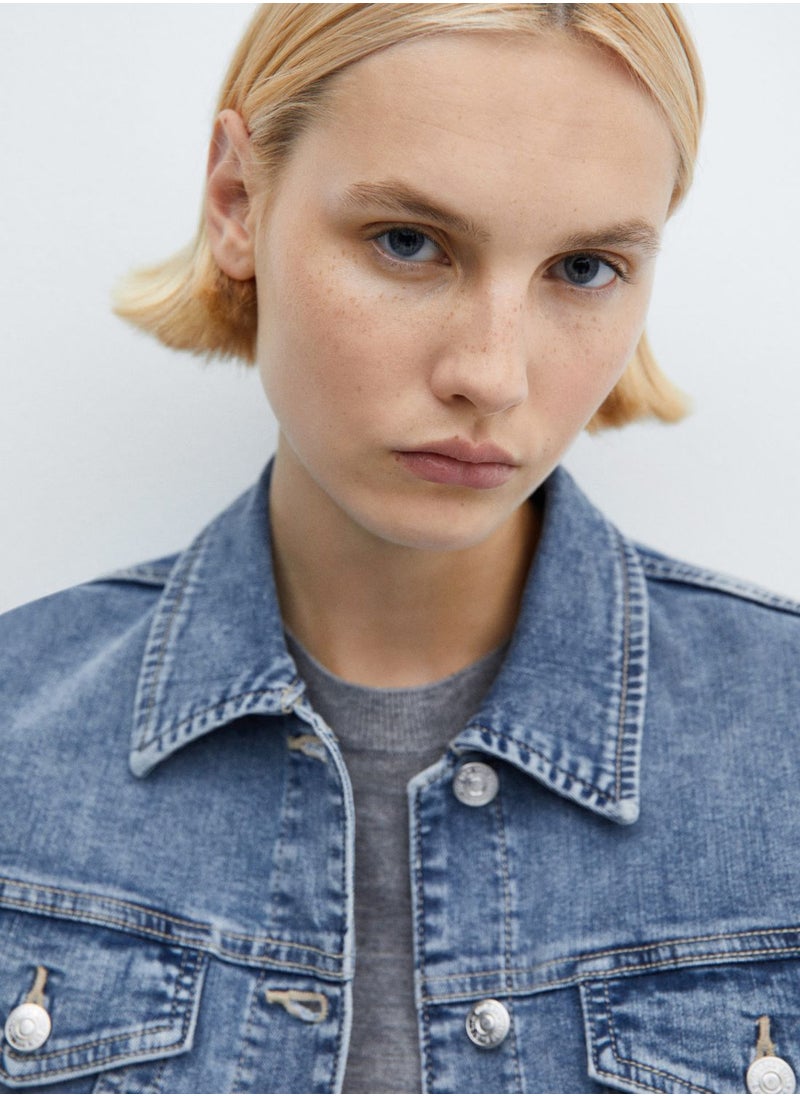 MANGO - Pocket Detail Denim Jacket - Image 1