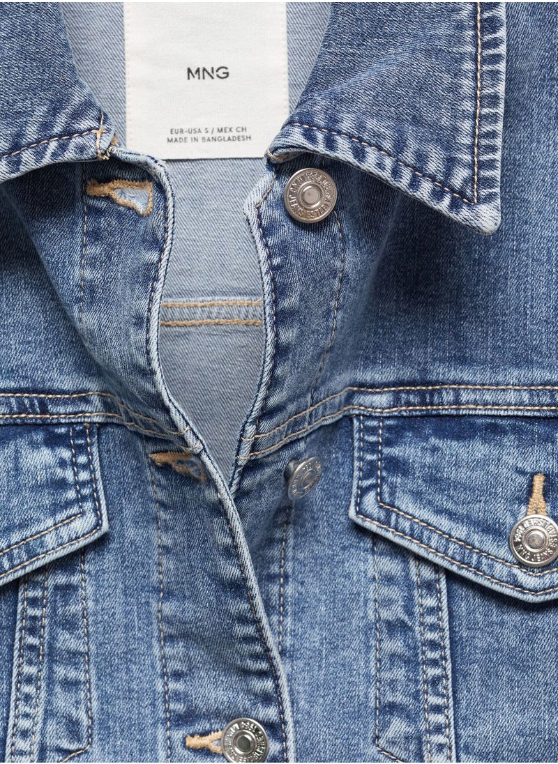 MANGO - Pocket Detail Denim Jacket - Image 1