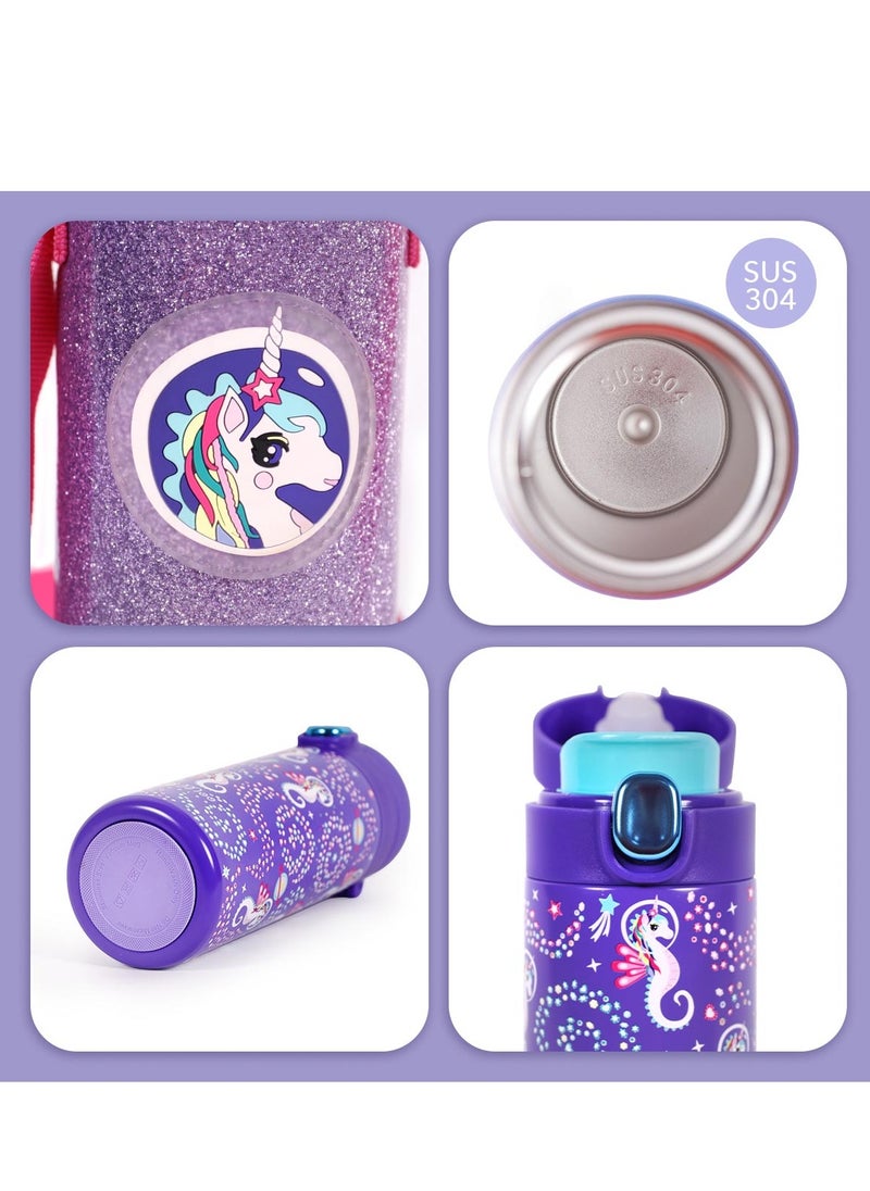 Milk & Moo - Milk&Moo Stainless Steel Kids Water Bottle 420ML Ayris - Image 1