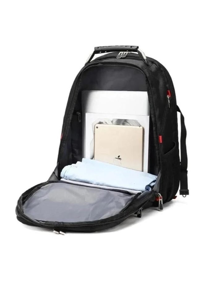 QSHOP Laptop Backpack with Safety Guard to Protect Your Belongings, Multiple Zippers for Storage, Padded Hand Grip, Padded Shoulder to Reduce Pressure, USB Output for On-the-Go Charging  - Image 2