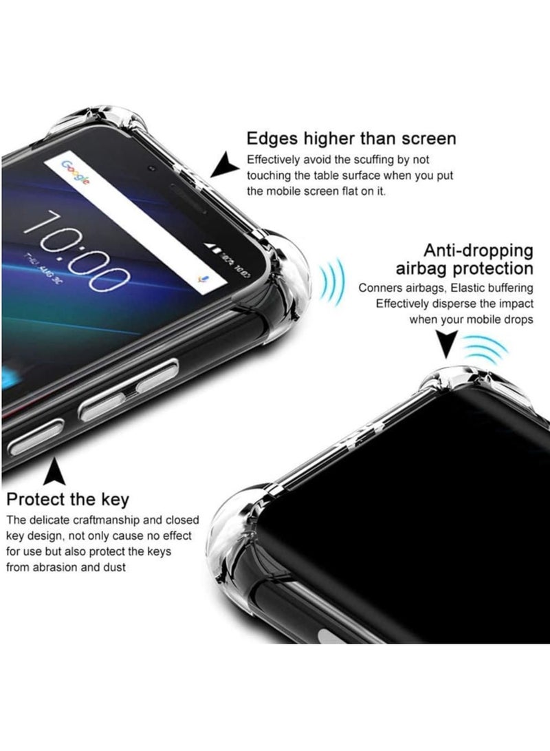 MIGOFAST Samsung Galaxy S23 PLUS clear silicone case soft TPU transparent clear anti scratch cover with reinforced shockproof bumper edge to edge corner protection - Image 4