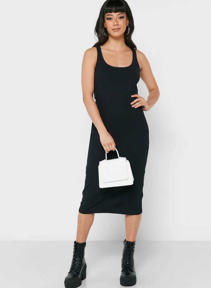 ALIGNE Scoop Neck Cut Out Dress