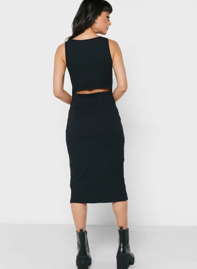 ALIGNE Scoop Neck Cut Out Dress