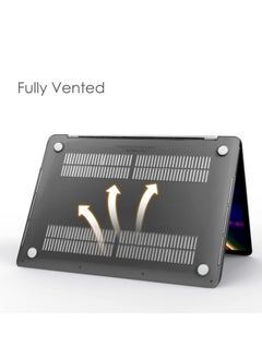 Generic Hard Shell Compatible with MacBook Pro 13 Inch Case 2016-2023 Release M2 Chip A2338/M1 A2251 A2289 A2159 A1989 A1706 A1708 Plastic Hard Shell Case Protective Cover (Clear/Black)  - Image 3