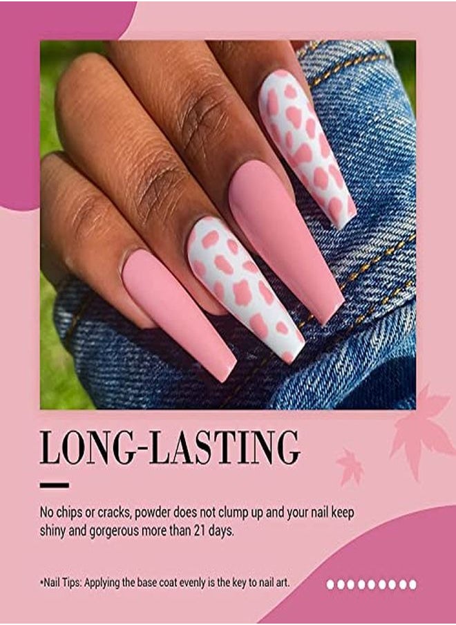 AZUREBEAUTY Dip Powder Pink Color 2 Oz/56G Nude Pink Dipping Powder French Nail Art Refill Manicure Salon Diy At Home For Gender Reveal Party  - Image 3