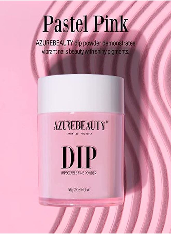 AZUREBEAUTY Dip Powder Pink Color 2 Oz/56G Nude Pink Dipping Powder French Nail Art Refill Manicure Salon Diy At Home For Gender Reveal Party  - Image 5