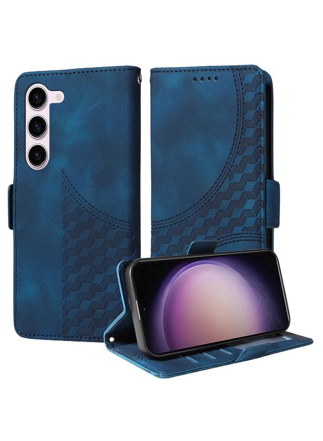 S-TOP Case For Samsung Galaxy S23 5G Embossed Rhombus Starry Leather Phone Case - Image 1