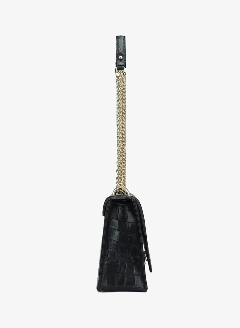 Da Milano  Genuine Leather Black Sling Bag for Women | Best Price UAE
