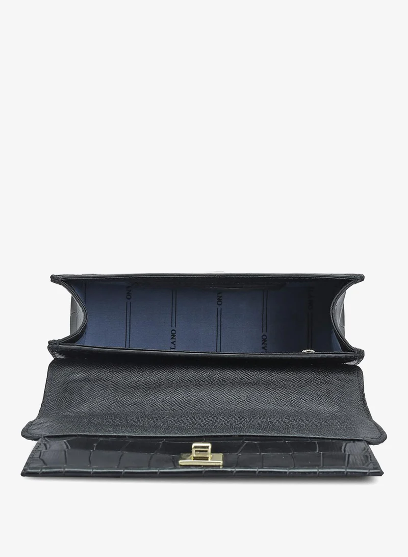 Da Milano  Genuine Leather Black Sling Bag for Women | Best Price UAE