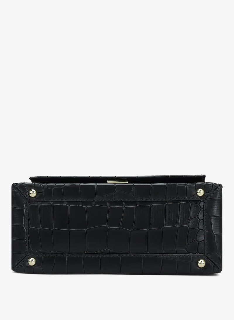 Da Milano  Genuine Leather Black Sling Bag for Women | Best Price UAE
