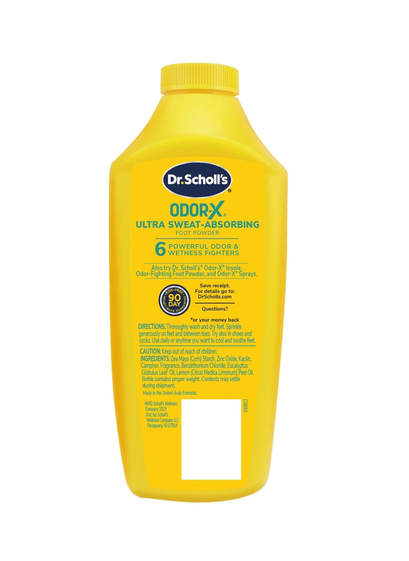 Dr. Scholl's Odor-X Ultra-Sweat Absorbing Foot Powder 198 G  - Image 2