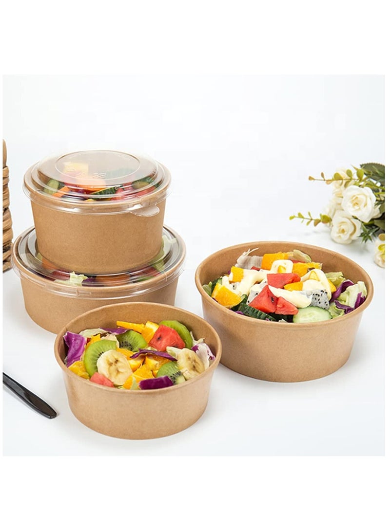 Kraft Salad Bowl with Lid - Pack of 20  - Image 1