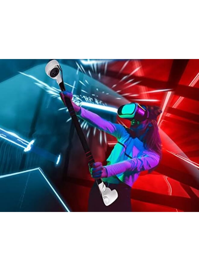 KASTWAVE Long Stick Extension Handle For Oculus Quest 1 Quest 2 Rift S Controller Strong Lightweight And Comfortable To Hold Stick Style Lightsaber Handle For Beat Saber Games - Image 3