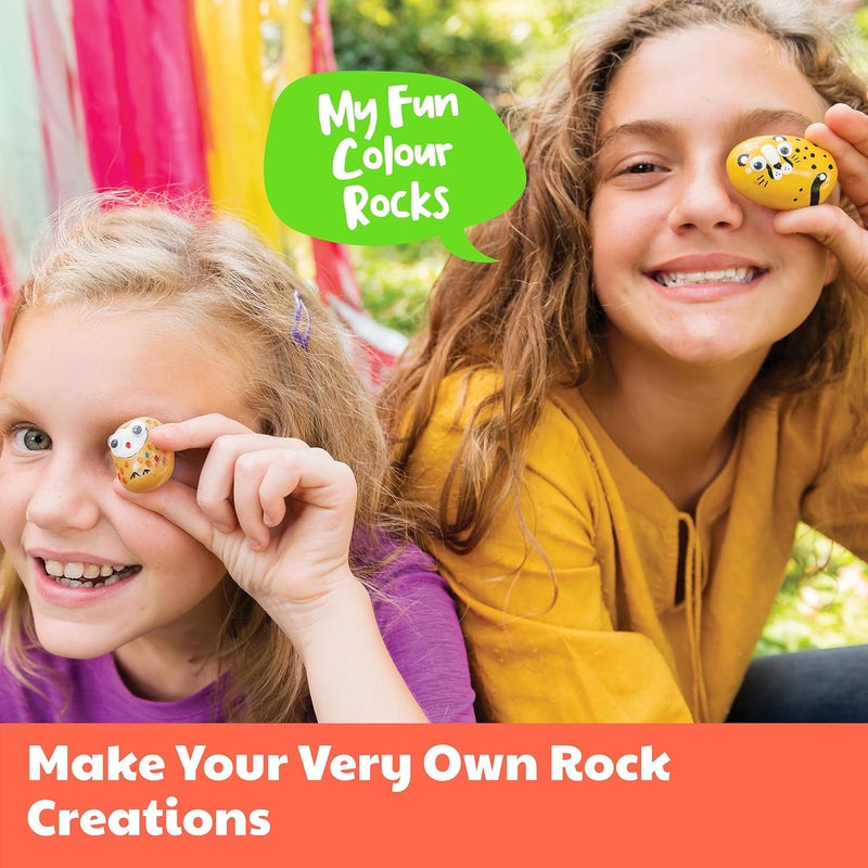 4m مجموعة 4M KidzMaker لرسم الصخور الحيوانية السحرية – فن حديقة DIY للأطفال من عمر 5 سنوات فما فوق - Image 5
