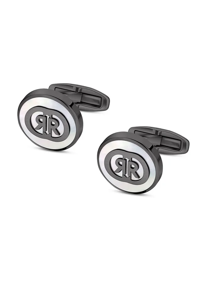 CERRUTI 1881 Cerruti 1881 CCRR Logo.3 Grey Men's Cufflink – Modern and Sophisticated Design