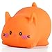 AiSiXin Cat Stress Balls Squishy Toys for Adults and Kids Cat Squishy Squeeze Toys Orange Dough Ball Animal Squishy Stress Relief Fidget Sensory Toys Kawaii Squishies for Party Favors Easter Birthday - Image 3